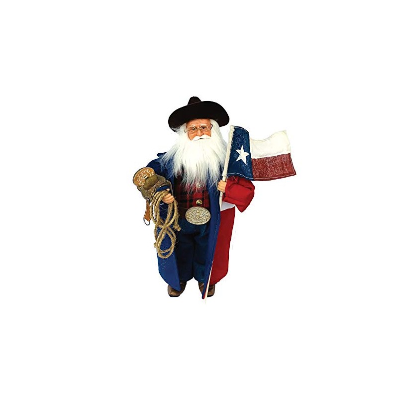 15" Texas Cowboy Santa