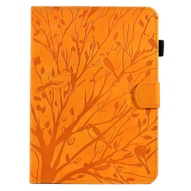 Case Compatible with 7 Inch Kindle Paperwhite (12th Generation-2024)/Kindle Colorsoft Signature Edition 2024, Leather Lightweight Case with Card Slots, Stand for Kindle Paperwhite 2024, Orange