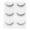 Musegetes 3D False Eyelashes, Popular, Natural Black Base, Soft Core,