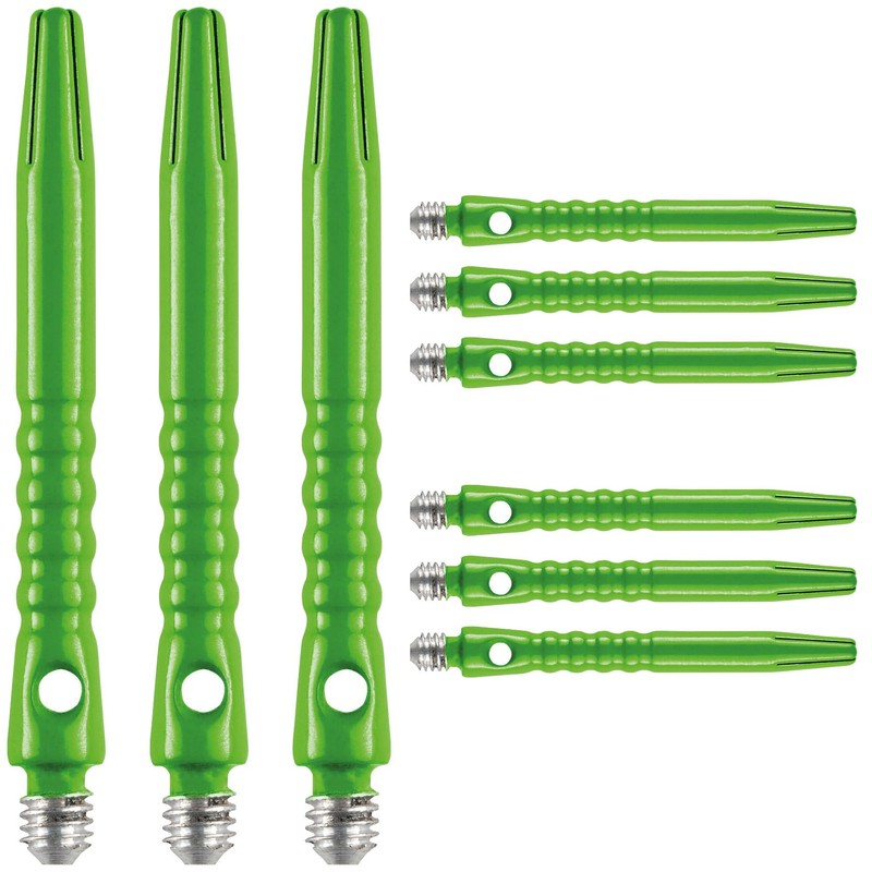 RED DRAGON Hip-Grip Medium Green Aluminium Dart Shafts (Shaft) -