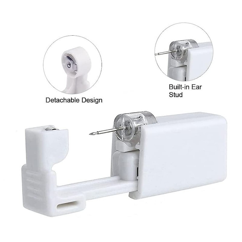 Voarge Ear Piercing Gun Kit - Disposable, Sterile, Painless Self-Piercing