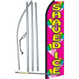 NeoPlex Shaved Ice Pink/Yel Swooper Flag Kit