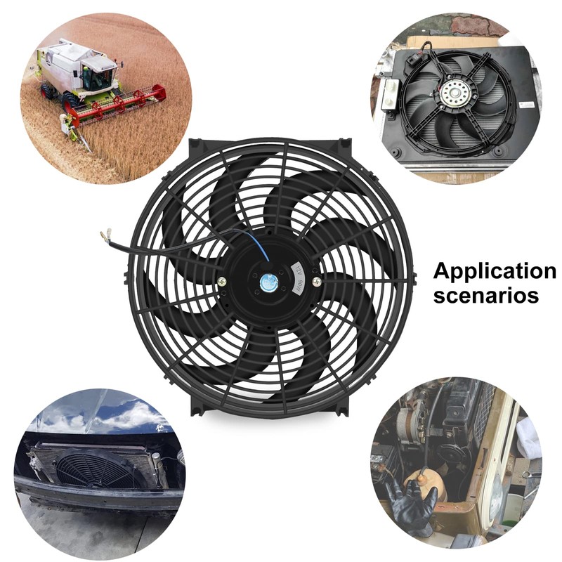 14" inch Slim Fan Push Pull Electric Radiator Cooling Fans