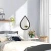 FEUFOAM Irregular Wall Mirror Small Wood Frame Wall Mounted Mirrors