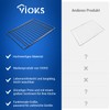 VIOKS Oven Grate Extendible 350/520 mm x 320 mm Stainless