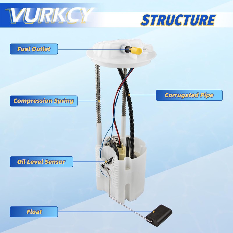 Vurkcy Electric Fuel Pump Module Assembly Fit for 2011-2016 Ram