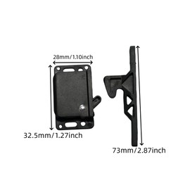 UPEYXDQR RV Cabinet latches 4Pcs，Drawer Latch Universal Push-to-Close Grabber Catch, Baby or Cat Proof Ideal for Motorcoach,RV Motorhome,Boat,Camper,Trailor,Home