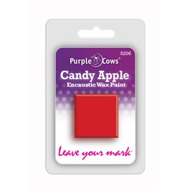 Purple Cows 5206 Encaustic Wax Cube, Candy Apple