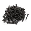 sourcingmap Hardware Nails 1-inch Length Carbon Steel Point Tip Wall Cement Nail Black 100pcs