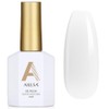 AILLSA Esmalte de uñas de gel blanco lechoso, jalea translúcida