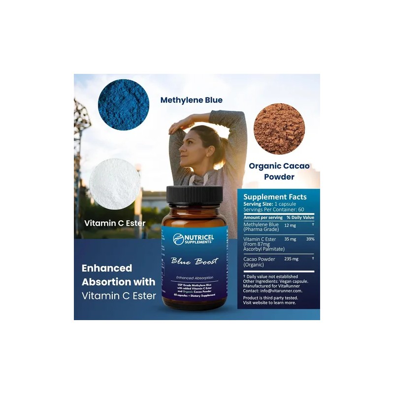 Suplemento Azul De Metileno Antioxidante Y Salud Celular