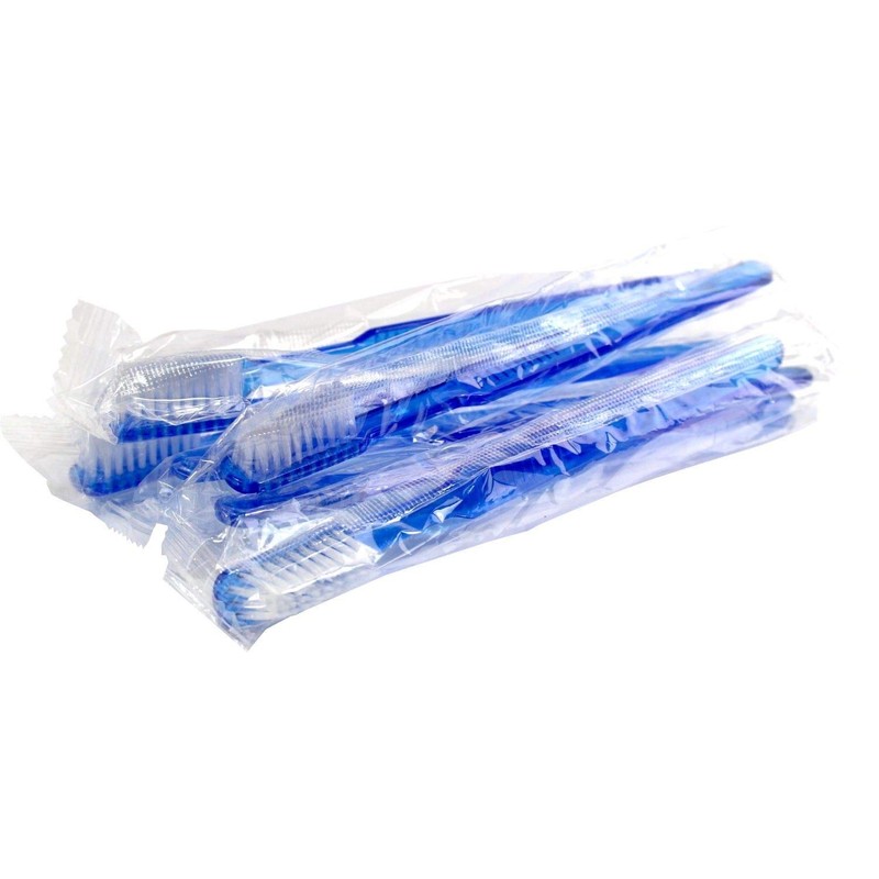 Medi-Inn Disposable Toothbrushes with Toothpaste Blue PZN 05024152 Travel Toothbrushes