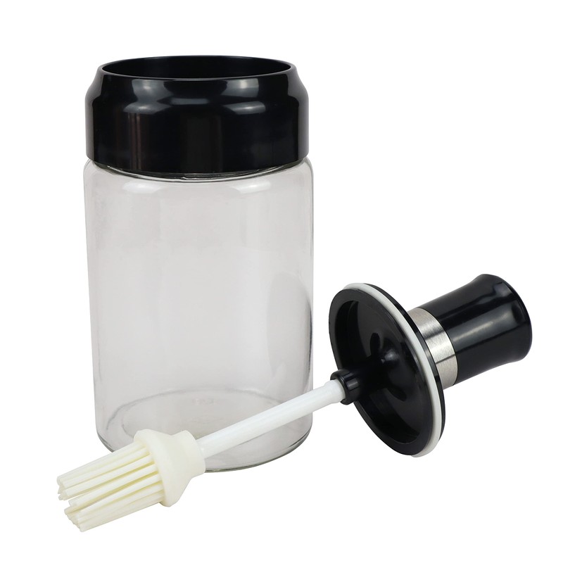 EIKS Oil Bottle with Silicone Brush for Cooking BBQ Kitchen