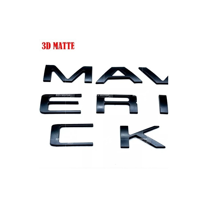 For 2022-2025 Maverick 0.3 in Matte Black Tailgate Insert Letters