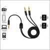 jasavdio 3.5mm Audio Splitter Cable, 1/8“ 1 Male to 2