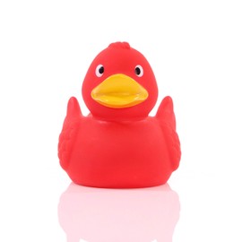 Schnabels Bath Duck Wings - Gift for Birth Birthday Name Day Children Baby Girlfriend Girl Boy - Funny Original Lucky Charm - Toy Squeaky Duck Decorative Bathtub (Red)