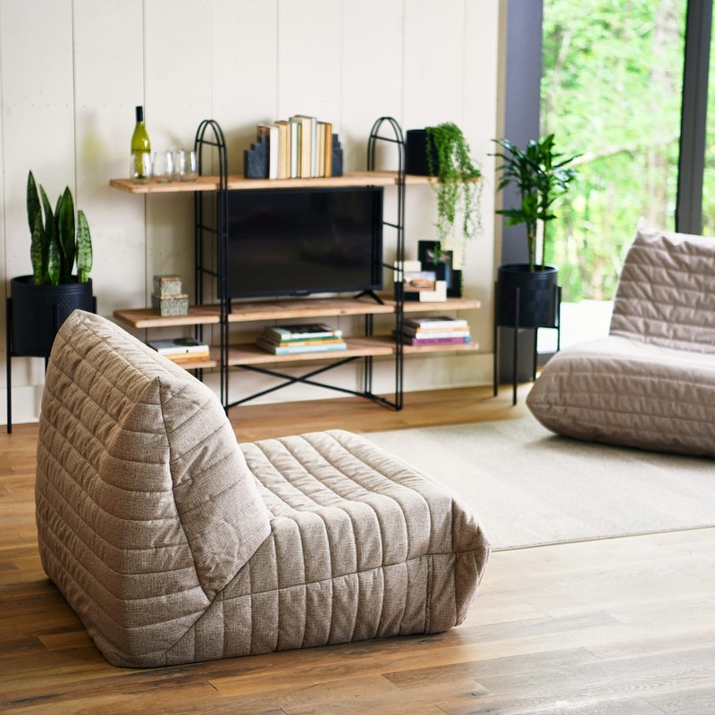 Main + Mesa Eitri Wood and Metal Adjustable Shelving Unit,