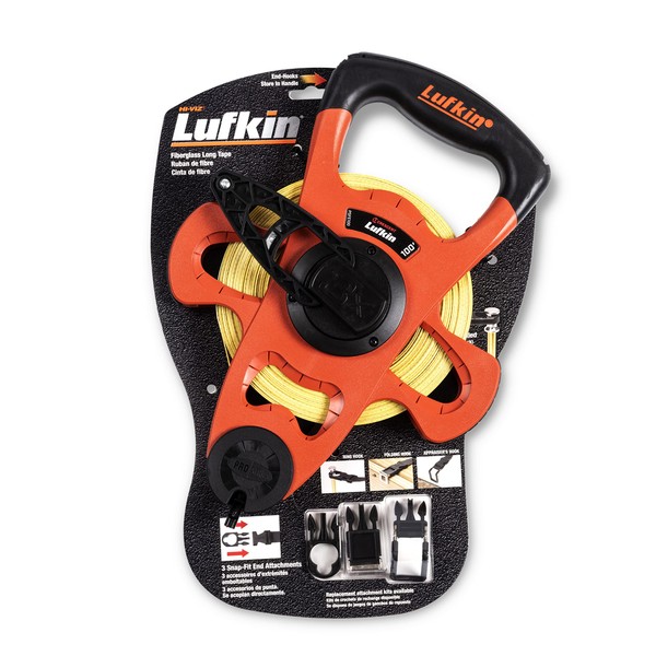 Crescent Lufkin 3/4" x 100' Pro Series Fiberglass Tape Measure