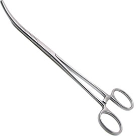 WAJEES Hemostat Forceps 8" Pean Curved Forceps, Fishing Forceps Locking Long Forceps Stainless Steel Clamps, Surgical Clamps Pean Hemostats for Nurses, Fishing Curved Hemostats