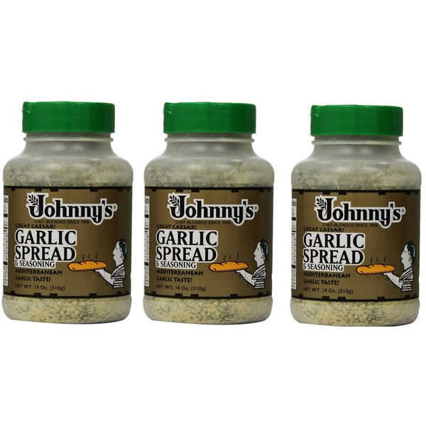 Johnnys Garlic Spread and Seasoning MaDOBD, 3Pack (18 Ounce)