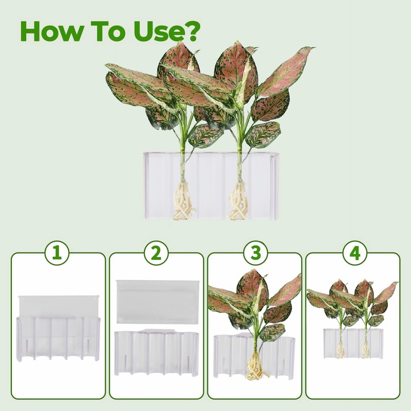 2 PCS Aquarium Plant Holder Top Hanging Fish Tank Plant