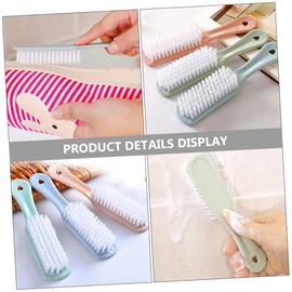 Gatuida Laundry Cleaning Tool Portable Plastic Brush for Shoes Home Office Travel Durable Bristles Easy to Use Random Color