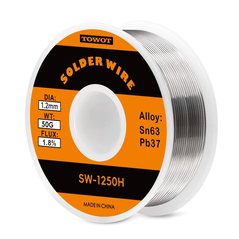 TOWOT 63-37 High Purity Tin Lead Rosin Core Solder Wire