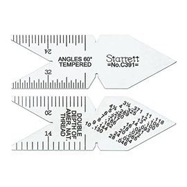 Starrett Center Gage - American Standard 60-Degree Threads, Durable Steel Construction, Accurate Thread Angle Measurements - C391