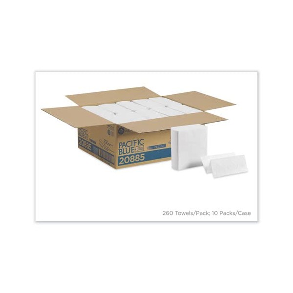 BigFold Z C-Fold Replacement Paper Towels, 8 x 11, White,