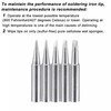 uxcell Lead-free Soldering Iron Tip Flat Edge 0.8D+1.2D+1.6D+2.4D+3.2D 4mmx41mm Replacements