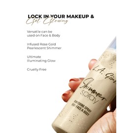 L.A. Girl Shimmer Spray, 2.7 Fl Oz, Gold