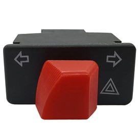 EsiFare Motorcycle Hazard Light Switch Motorcycle Double Turn Button Motorcycle Double Flash Button Emergency Warning Controller Hazard Light Button Warning Light Button High Intensity Signal Button