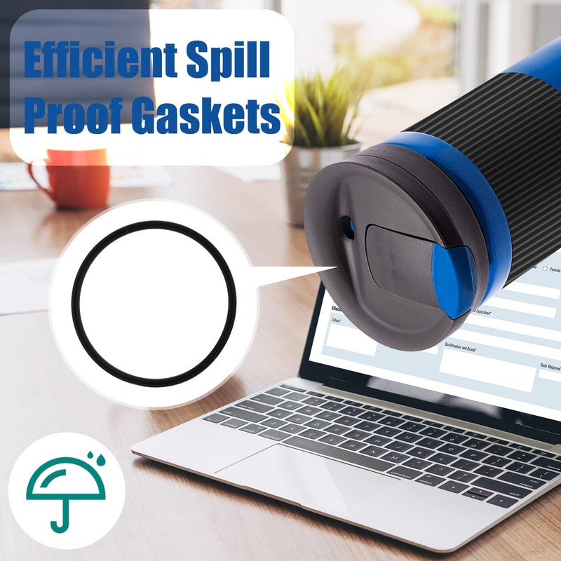 6pcs Replacement Gaskets Compatible with Contigo Snapseal Byron Travel Mug