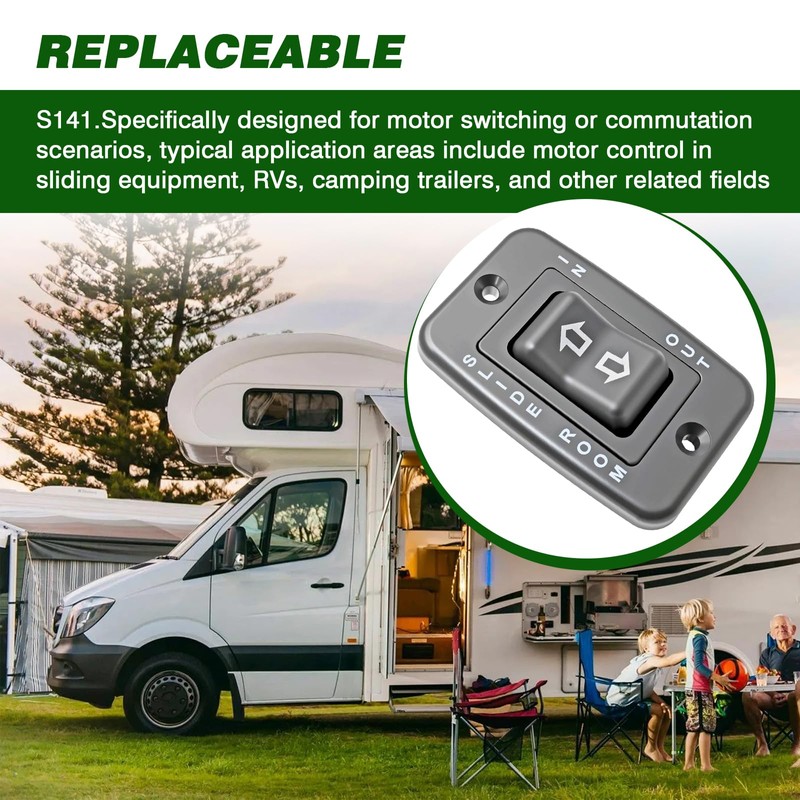 S141 Slide in Slide Out Contoured Switch with Bezel，20 Amp