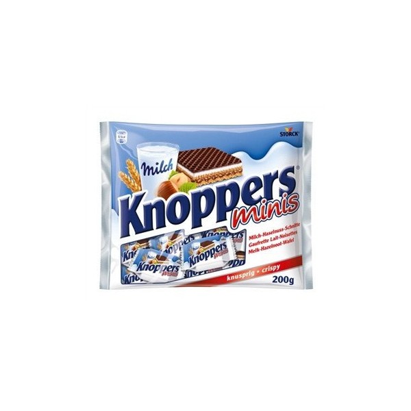 Storck Knoppers Mini Milk and Hazelnut Cream Wafer -1 Bag -