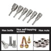 10mm Screwdriver Nut Driver Bit, Metric Hex Wrench Socket Bit,