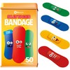 BioSwiss Bandages, Silly Faces Shaped Self Adhesive Bandage Set, Latex