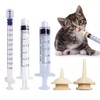 Kitten Syringe for Feeding - Pet Feeder Syringe With Pacifier,Cat