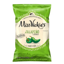 Miss Vickie’s 🟠New Exclusive Miss Vickies Green Jalapeño Pepper Spicy Kettle Cooked Chips 8oz