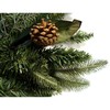 Pre-Lit Green River Spruce Artificial Christmas Wreath - 24" -