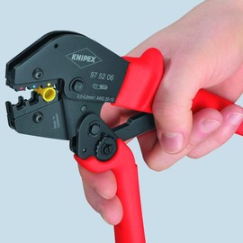 Knipex 97 52 04 – crimping pliers also for two-handed operation