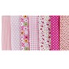 aufodara 7Pcs Different Patterns Cotton Fabric Bundle Squares 50 x