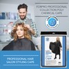 ForPro Low Fluorine Makeup Cape, Professional Mid-Length Beauty Cape with