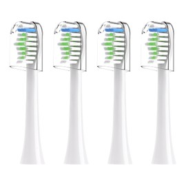 Cabezales de repuesto para cepillo de dientes eléctrico COSLUS DY-108Pro, cepillo de dientes eléctrico sónico con fundas (blanco)