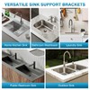 IRONWALLS 2PCS Undermount Sink Support Brackets, 24"-59" Adjustable Sink Support