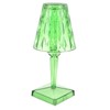 LED Crystal Table Lamp Transparent Prism Dimmable Desk Lamp USB