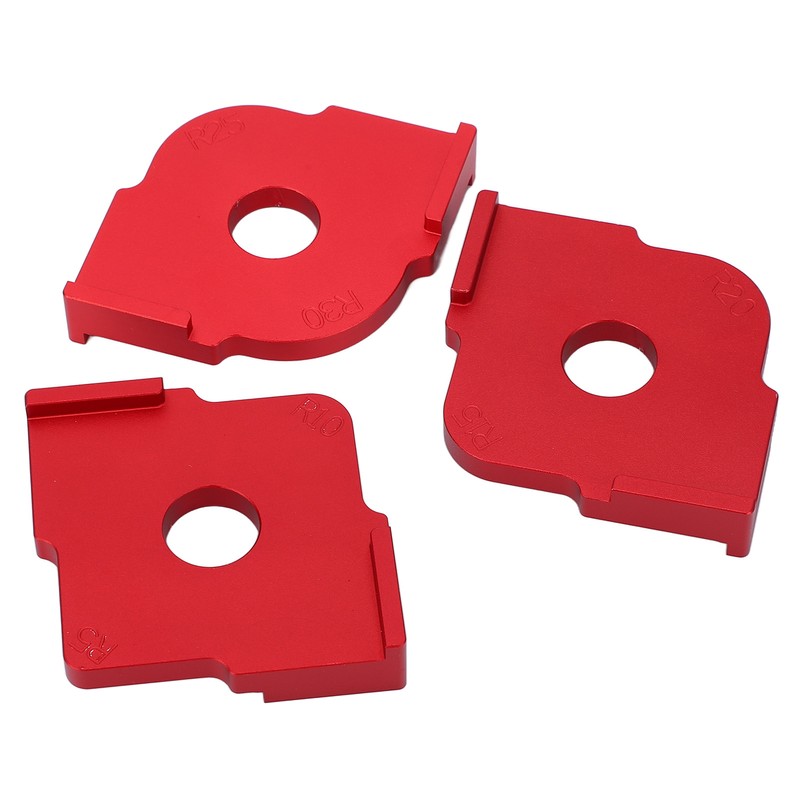 3PCS Radius Jig Router Template Handheld Aluminum Alloy Rust Proof