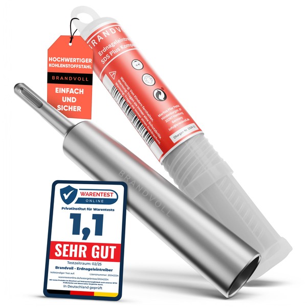 Brandvoll® SDS Plus ground nail driver perfect for countersinking deep