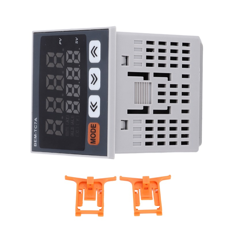 PID Temperature Controller 72x72mm Digital Display Intelligent Thermostat AC 100‑240V