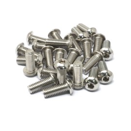 iexcell 25 Pcs 3/8-16 x 1 Stainless Steel 304 Hex Socket Button Head Cap Screws Bolts Kit